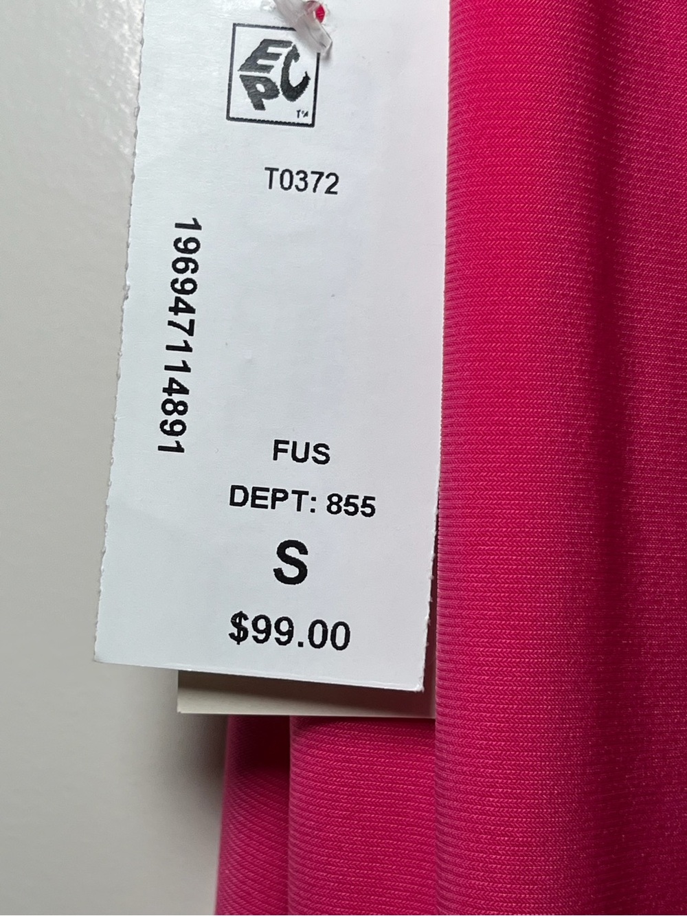 Fuchsia Short Flutter Sleeve Jersey Flounce Hem Mini Dress Relaxed A Line Shift - Picture 6 of 8